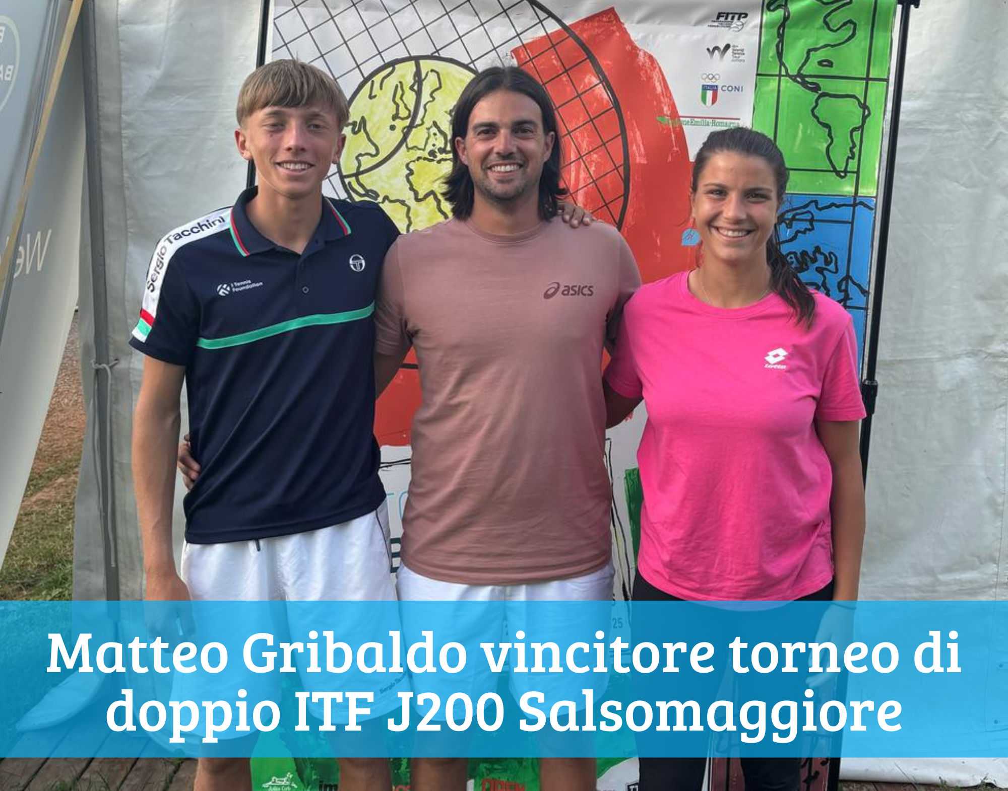 Matteo Gribaldo vince il doppio ITF J200 Salsomaggiore